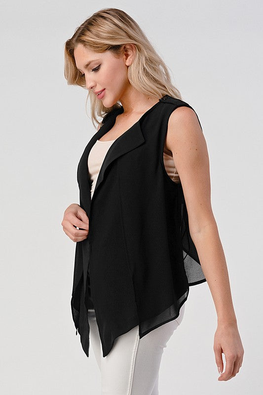 High low vest for women's