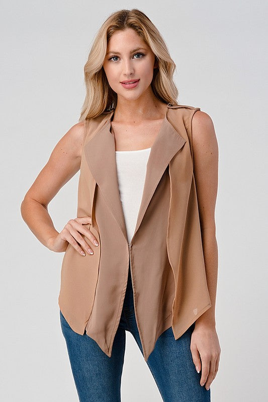 High low vest for women's