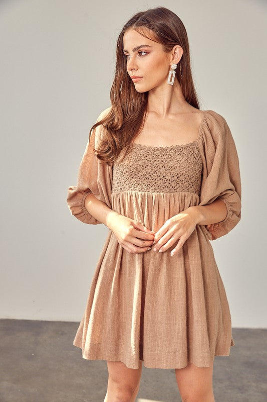 Crochet Babydoll Dress