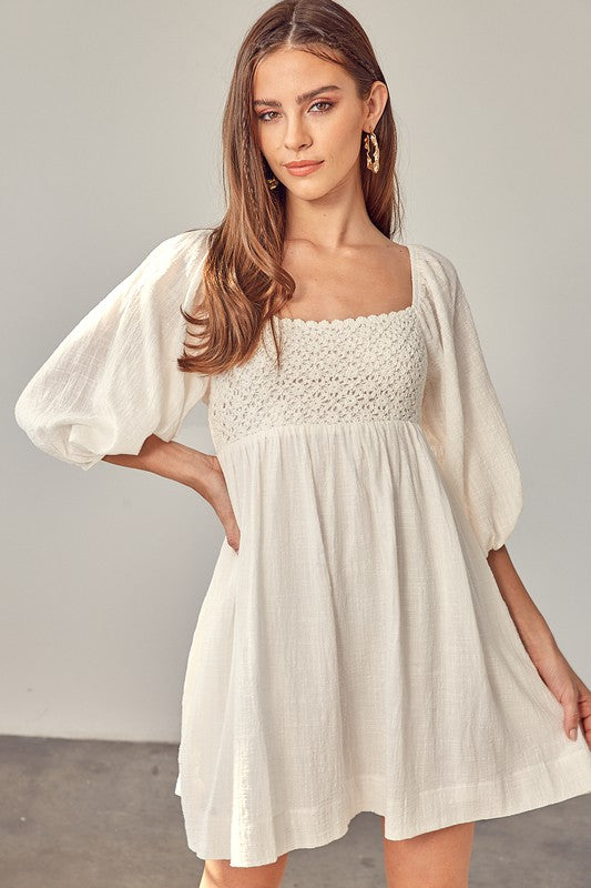 Crochet Babydoll Dress