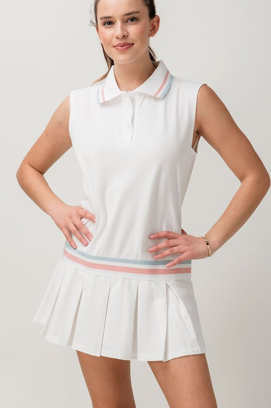 Collared Cotton Tennis Dress