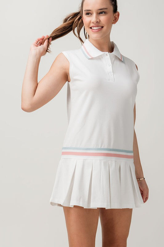 Collared Cotton Tennis Dress