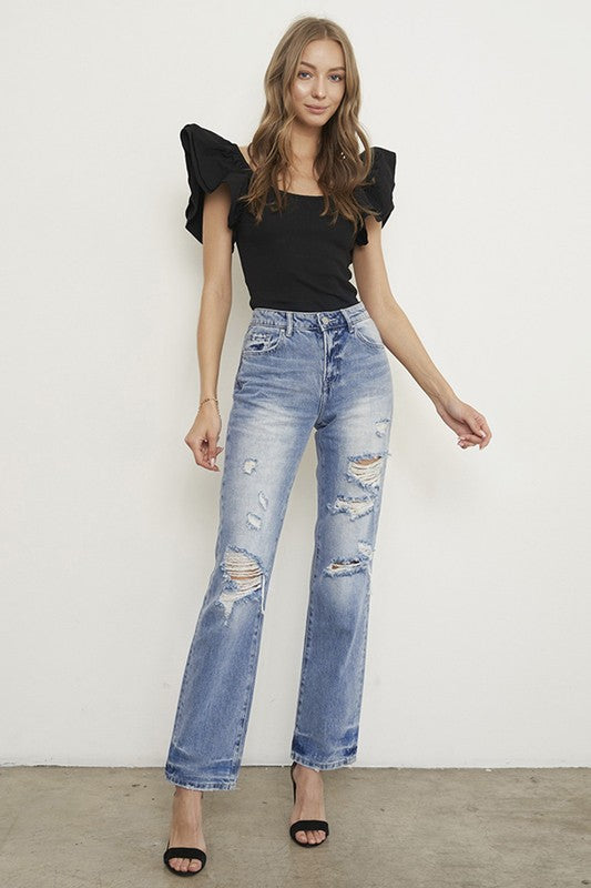 Fit Relaxed Jeans –