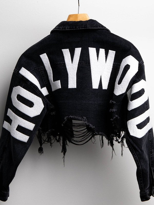 Hollywood Crop Denim Jacket