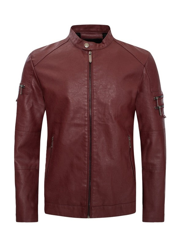 Mens Pleather Jacket