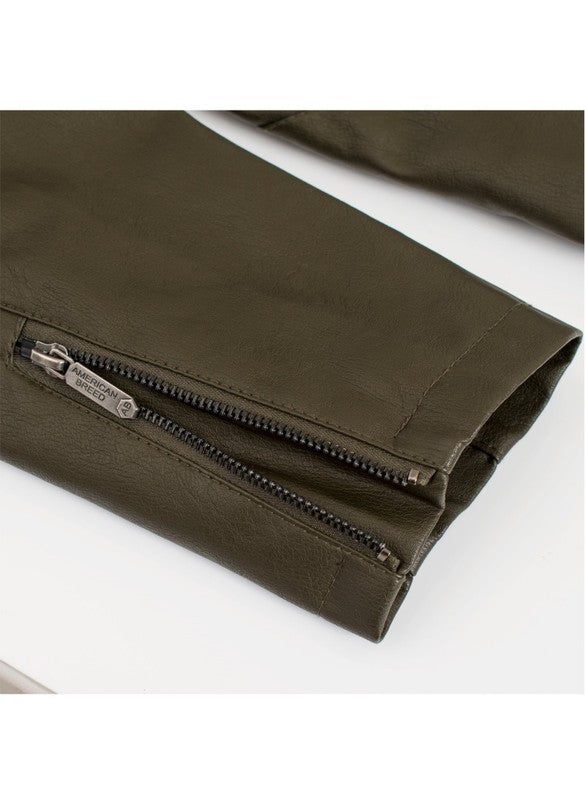 Mens Pleather Jacket