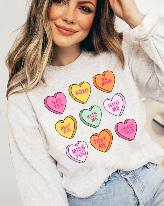 Valentines Candy Sweatshirt/Crewneck