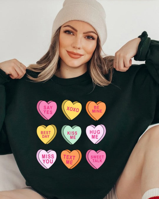 Valentines Candy Sweatshirt/Crewneck
