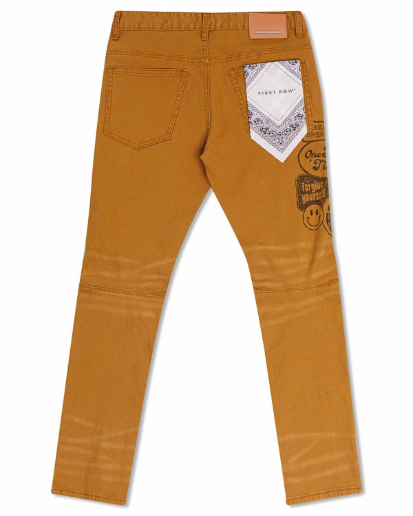 Spring Break Hand Drawing Slim Fit Pants