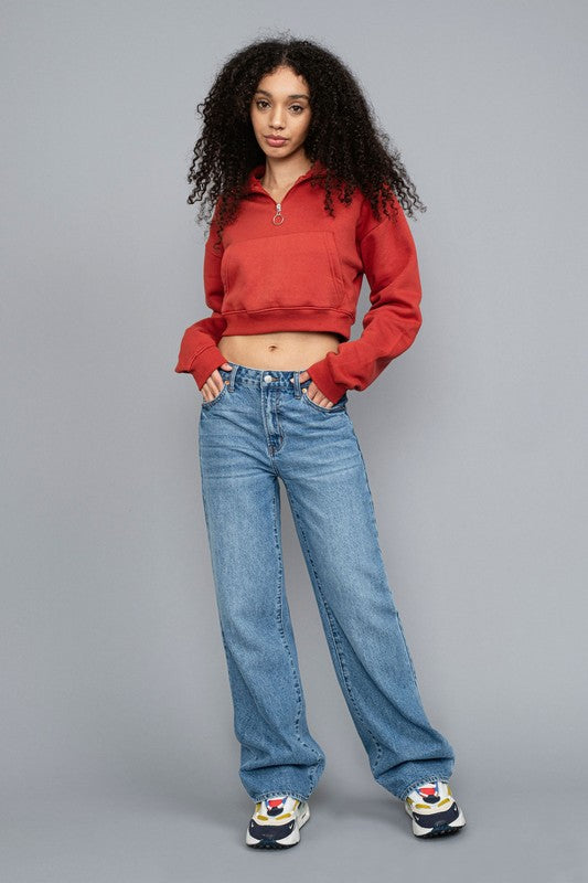 Slouchy Low Rise Baggy Jean