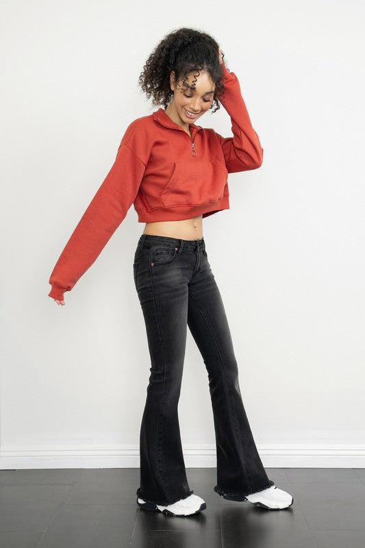 Low Rise Fit N Flare Jeans