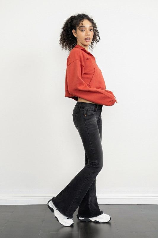 Low Rise Fit N Flare Jeans