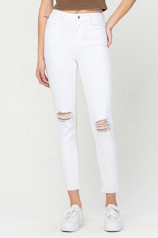 High Rise Crop Skinny