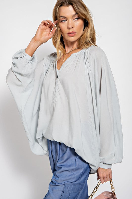 Challis Oversized Woven Top