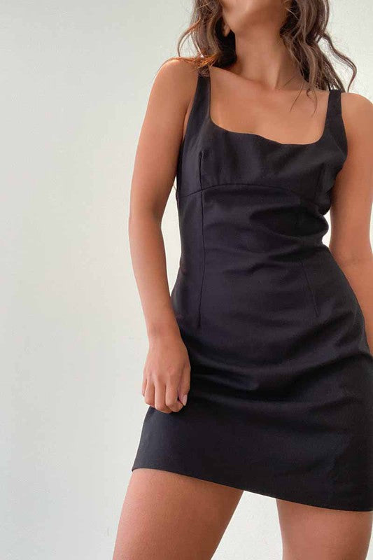Tailored Silhouette Mini Dress