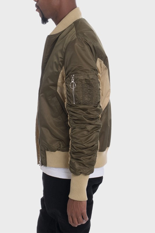 Two Tone Bomber Jacket