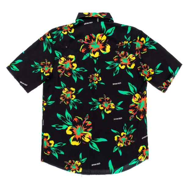 FLOWERS SHORT SLEEVE SHIRT - MKU108_HIB999